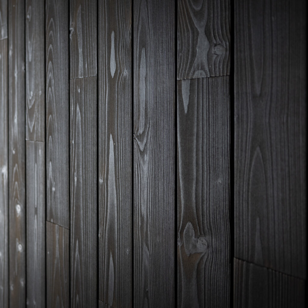 Charred Kuro Wood Wall Panel Sample