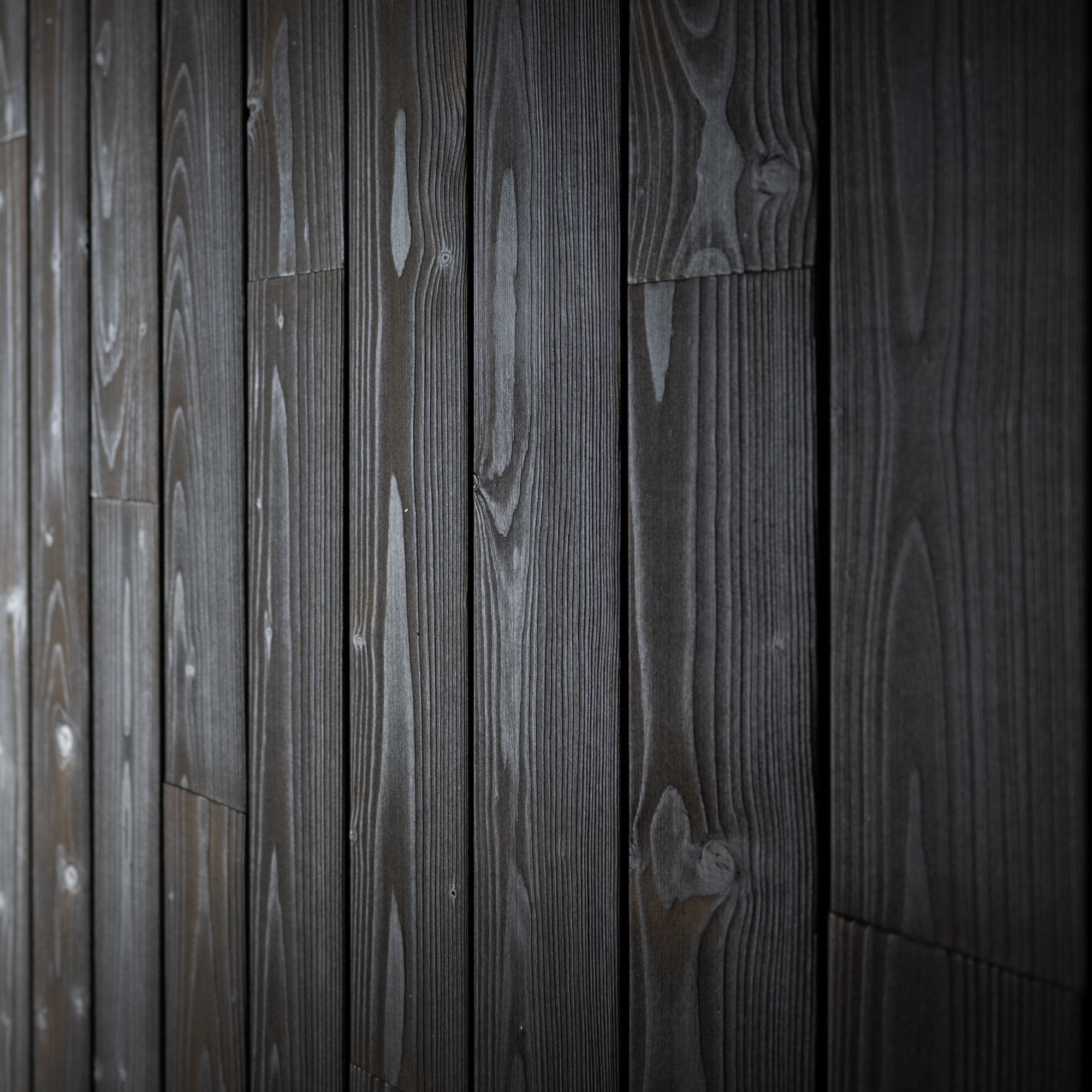 Charred Kuro Wood Wall Panel Sample - Image 2