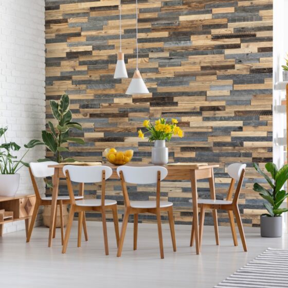 WoodCraft Reclaimed Cotswold Wood Wall Panel - Image 4