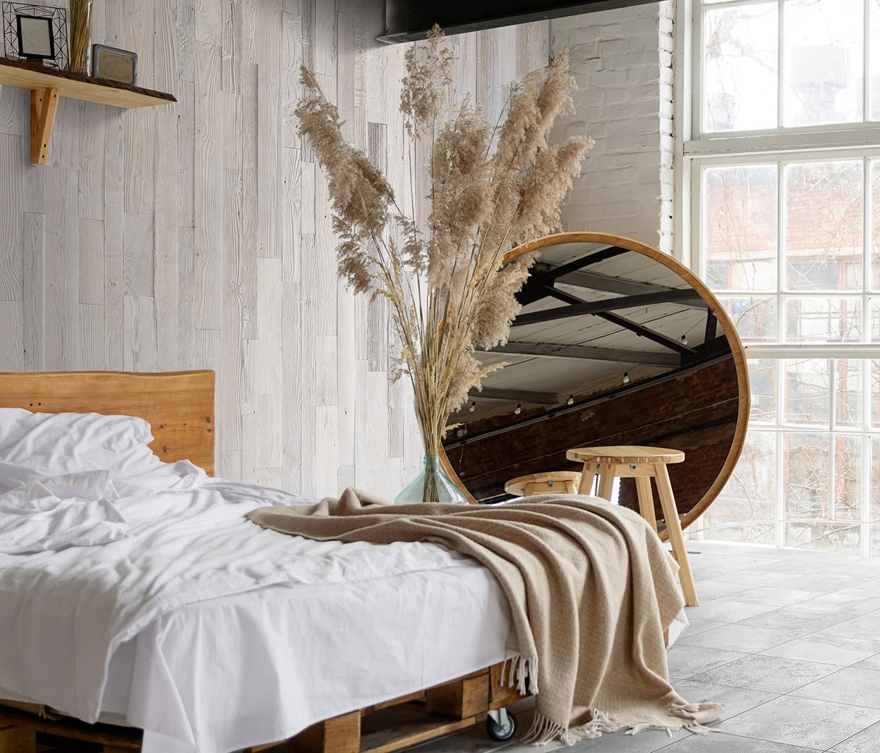 WoodCraft Reclaimed Homestead Wood Wall Panel - Image 5
