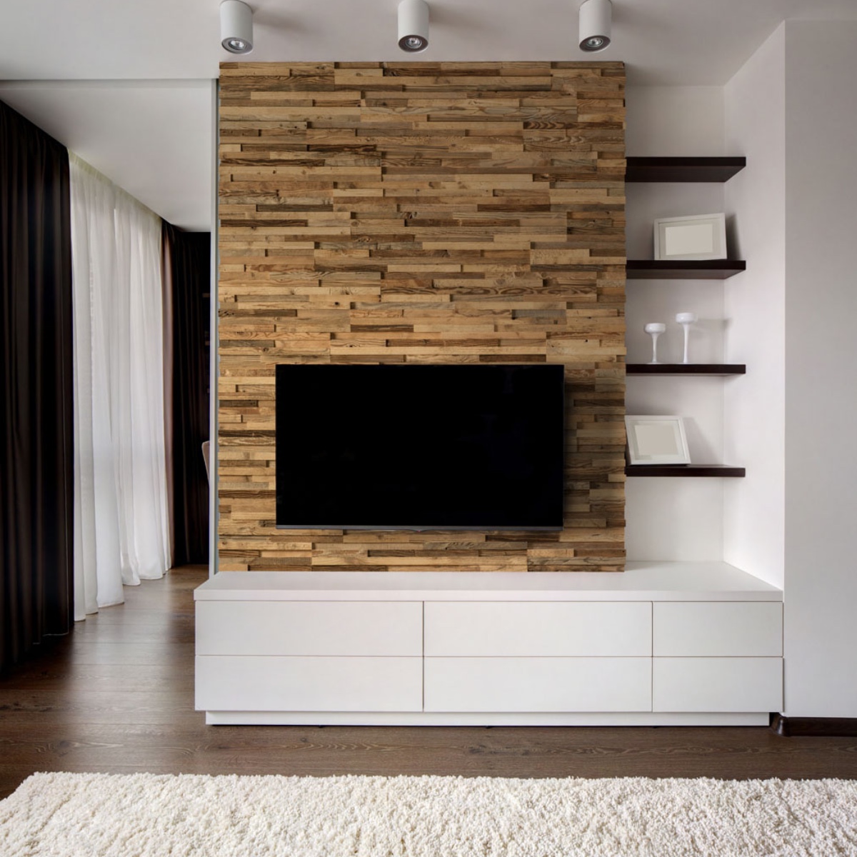 WoodCraft Reclaimed Patina Wood Wall Panel - Image 3