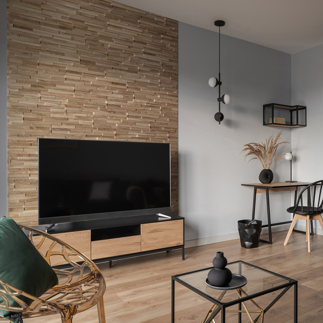 WoodCraft Solid Oak Dimension Wood Wall Panel - Image 4