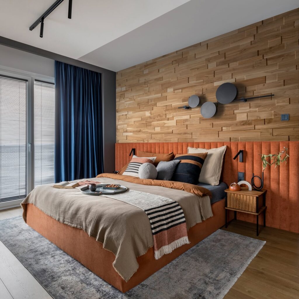 real wood wall panelling in oak