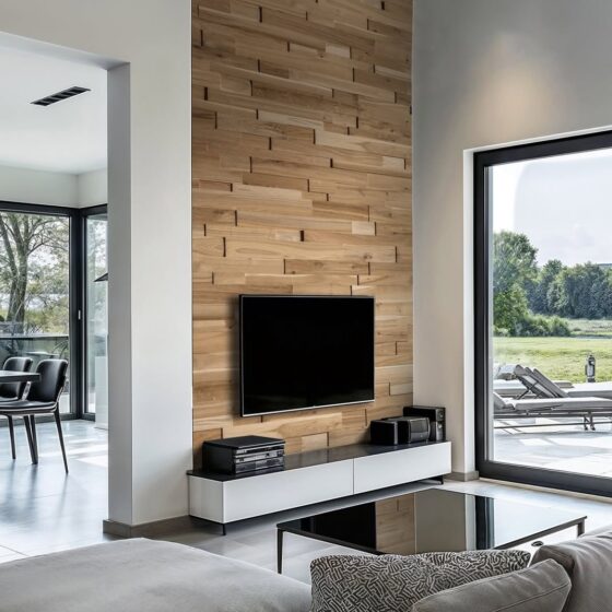 WoodCraft Solid Oak Harmony Wood Wall Panel - Image 2