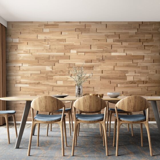 WoodCraft Solid Oak Harmony Wood Wall Panel - Image 5