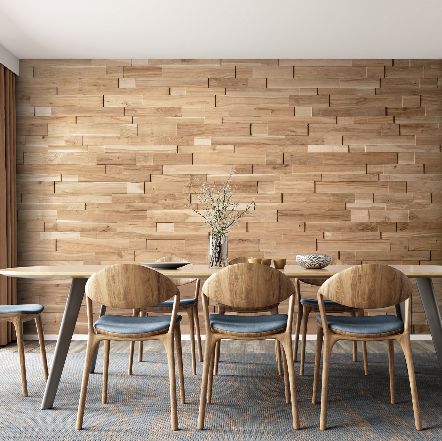 WoodCraft Solid Oak Harmony Wood Wall Panel - Image 5
