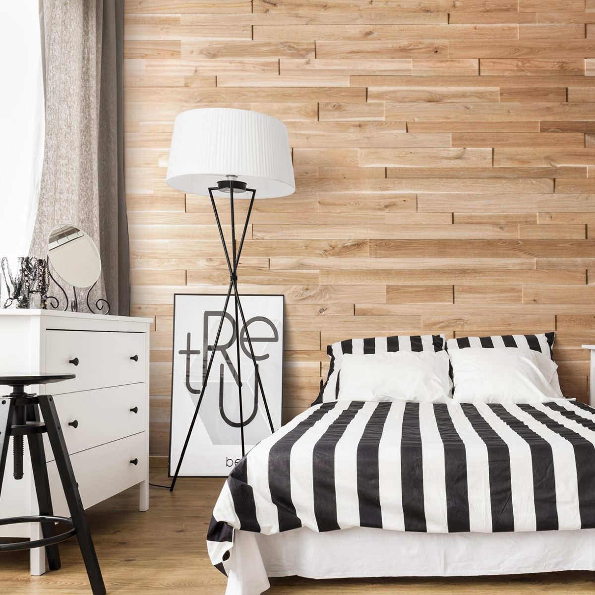WoodCraft Solid Oak Horizon Wood Wall Panel - Image 2