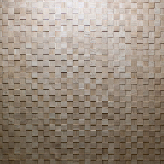 Solid Oak Mosaic Wood Wall Panel Sample - Image 2