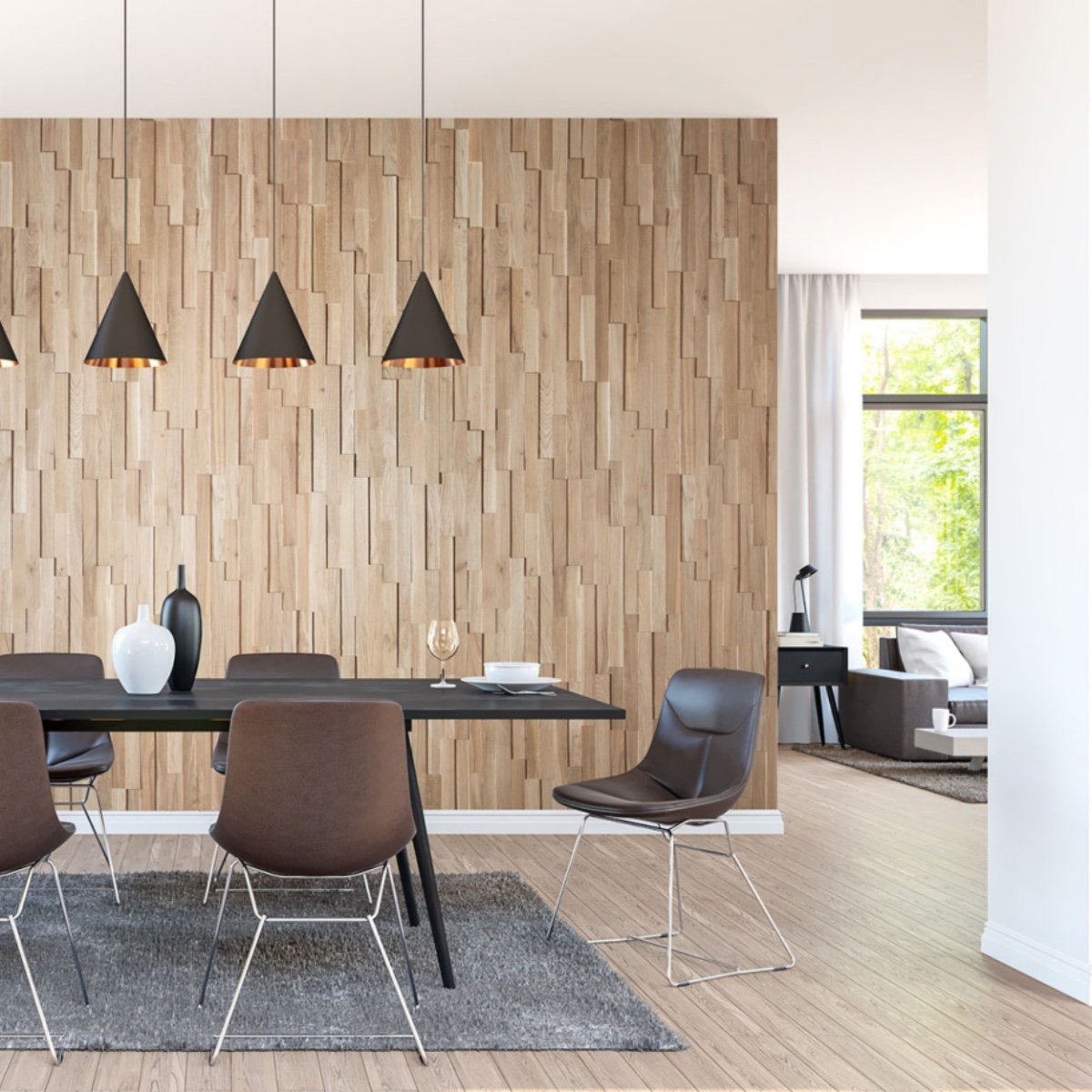 WoodCraft Solid Oak Prestige Wood Wall Panel - Image 3