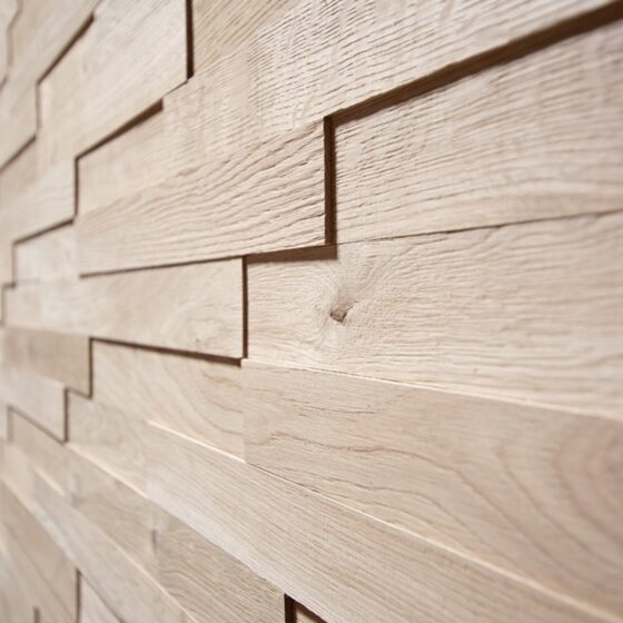 Solid Oak Prestige Wood Wall Panel Sample - Image 2