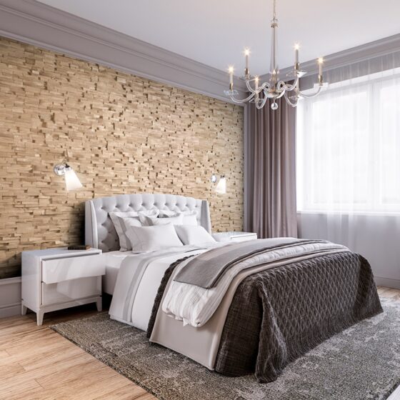 WoodCraft Solid Oak Sculpted Wood Wall Panel - Image 2