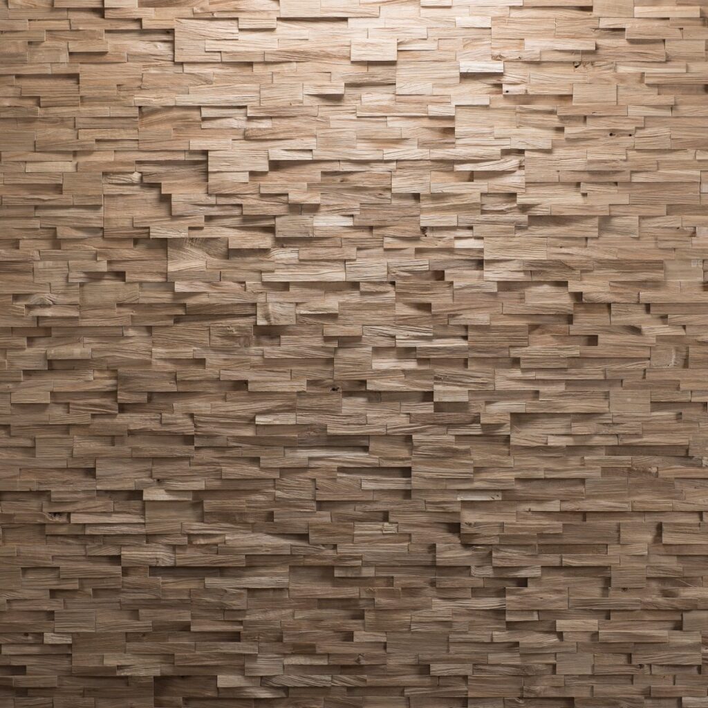 WoodCraft Solid Oak Sculpted Wood Wall Panel